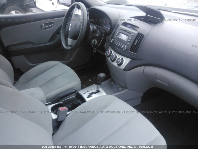 KMHDU46D79U800190 - 2009 HYUNDAI ELANTRA GLS/SE BLACK photo 5