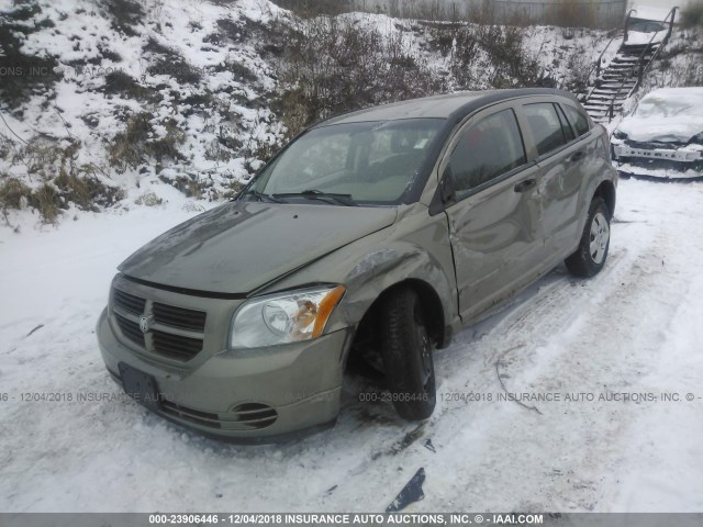 1B3HB28C57D197744 - 2007 DODGE CALIBER GOLD photo 2