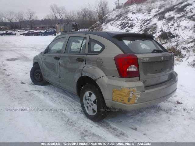 1B3HB28C57D197744 - 2007 DODGE CALIBER GOLD photo 3