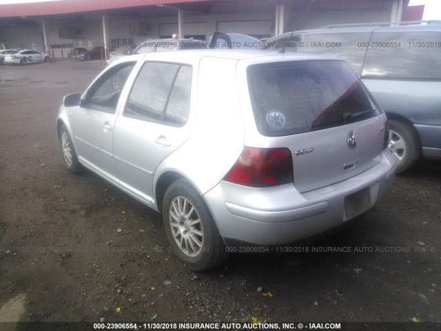 9BWGR61J044025922 - 2004 VOLKSWAGEN GOLF GLS TDI SILVER photo 3