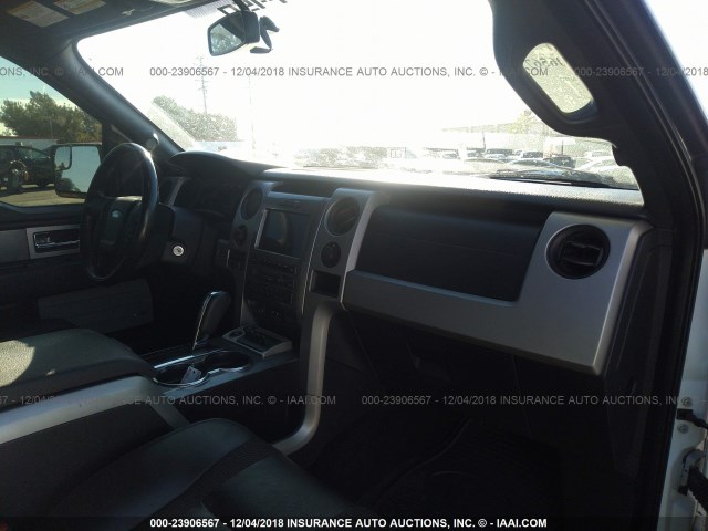 1FTFW1R67BFA73565 - 2011 FORD F150 SVT RAPTOR WHITE photo 5