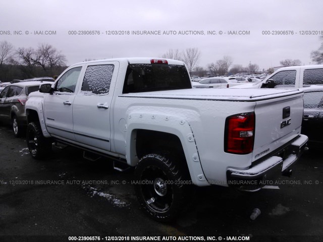 3GTU2VEC4EG386095 - 2014 GMC SIERRA K1500 SLT WHITE photo 3