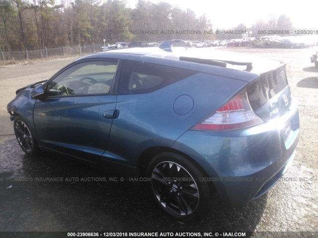 JHMZF1D47FS003031 - 2015 HONDA CR-Z BLUE photo 3