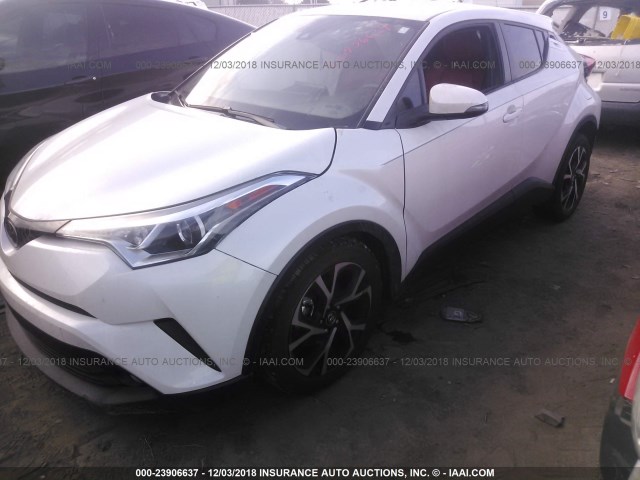 NMTKHMBX0JR054933 - 2018 TOYOTA C-HR XLE/XLE PREMIUM WHITE photo 2