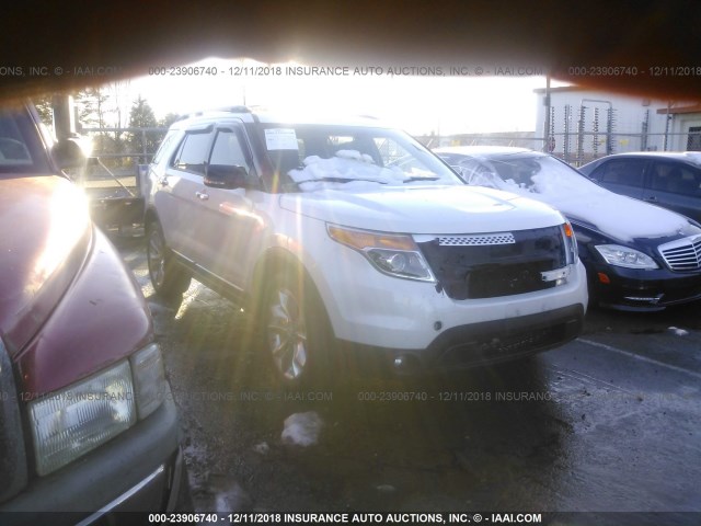 1FM5K8D87DGC93774 - 2013 FORD EXPLORER XLT WHITE photo 1