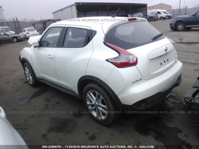 JN8AF5MVXHT752812 - 2017 NISSAN JUKE S/SV/SL/NISMO WHITE photo 3