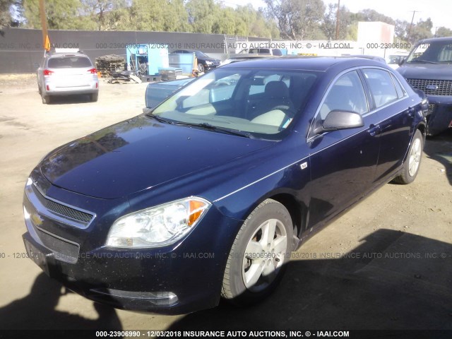 1G1ZG57B58F194436 - 2008 CHEVROLET MALIBU LS 蓝色 照片 2