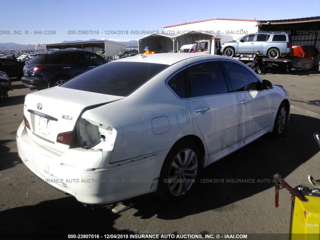 JNKAY01F18M652905 - 2008 INFINITI M35 SPORT WHITE photo 4