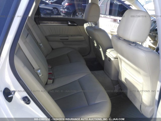 JNKAY01F18M652905 - 2008 INFINITI M35 SPORT WHITE photo 8