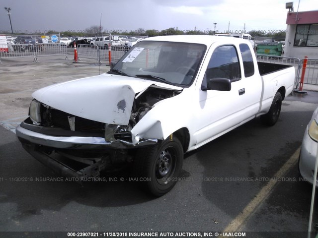 4TAVN52N2XZ443541 - 1999 TOYOTA TACOMA XTRACAB WHITE photo 2