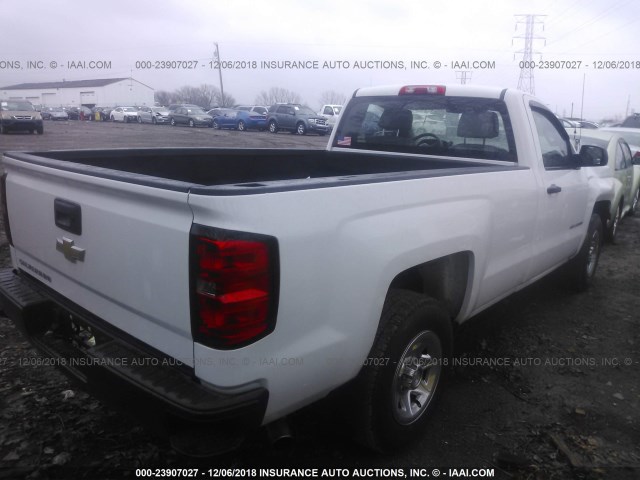 1GCNCPEH2EZ146486 - 2014 CHEVROLET SILVERADO C1500 WHITE photo 4