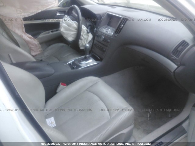 JN1CV6AP0CM935855 - 2012 INFINITI G37 SPORT WHITE photo 5