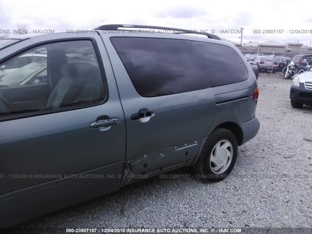 4T3ZF13C0WU069163 - 1998 TOYOTA SIENNA LE/XLE BLUE photo 6