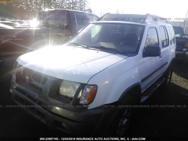 5N1ED28YXYC543698 - 2000 NISSAN XTERRA XE/SE WHITE photo 2