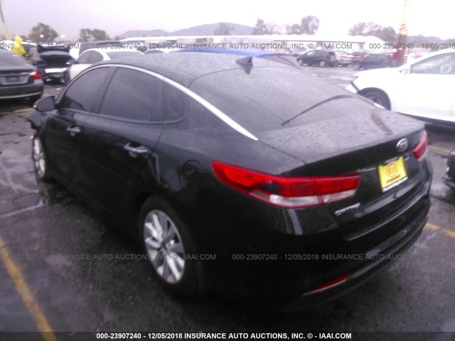 5XXGT4L35JG265838 - 2018 KIA OPTIMA LX/S BLACK photo 3