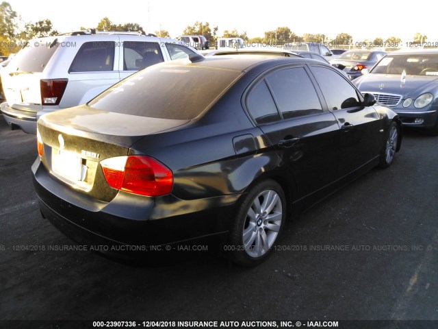 WBAVC53517FZ72700 - 2007 BMW 328 I SULEV BLACK photo 4