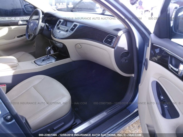 KMHGC4DE6BU132559 - 2011 HYUNDAI GENESIS 3.8L BLUE photo 5