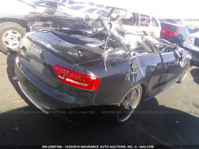 WAUVVAFR9AA054618 - 2010 AUDI S5 PRESTIGE BLACK photo 4