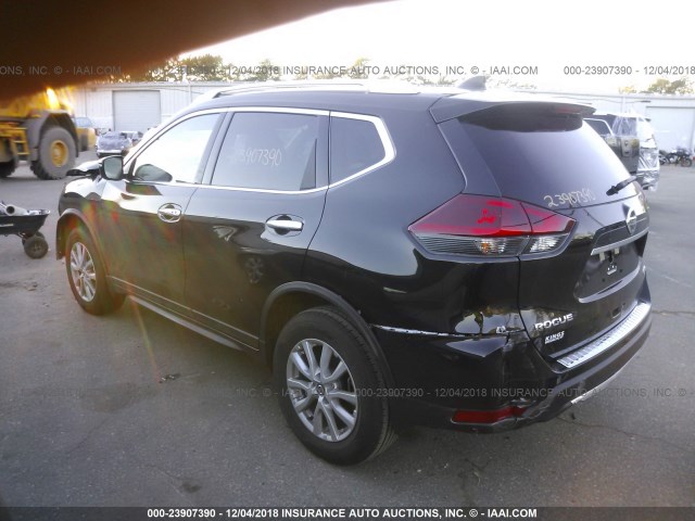 KNMAT2MV7JP616591 - 2018 NISSAN ROGUE S/SV BLACK photo 3