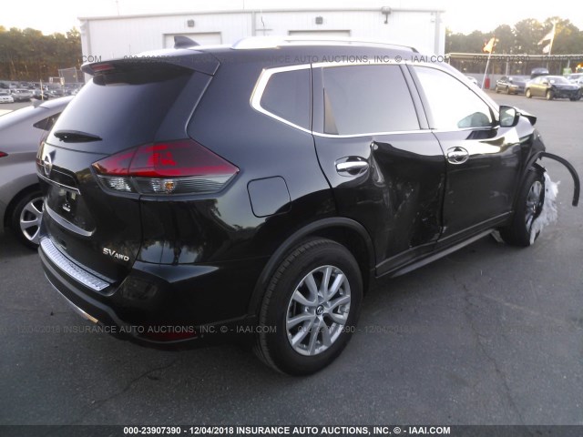 KNMAT2MV7JP616591 - 2018 NISSAN ROGUE S/SV BLACK photo 4