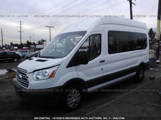 1FBZX2XM0HKB08355 - 2017 FORD TRANSIT T-350 WHITE photo 2