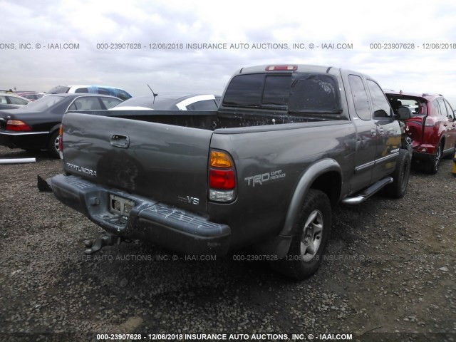 5TBRT38194S447404 - 2004 TOYOTA TUNDRA ACCESS CAB LIMITED GRAY photo 4