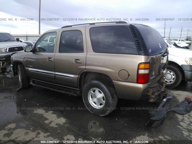 1GKEK13V53R173627 - 2003 GMC YUKON BROWN photo 3