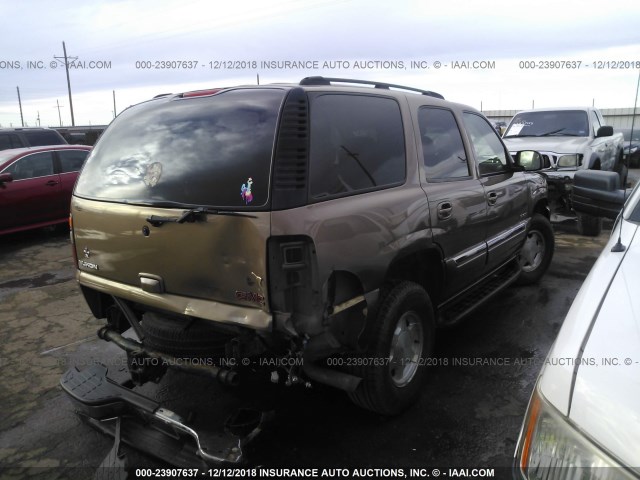 1GKEK13V53R173627 - 2003 GMC YUKON BROWN photo 4