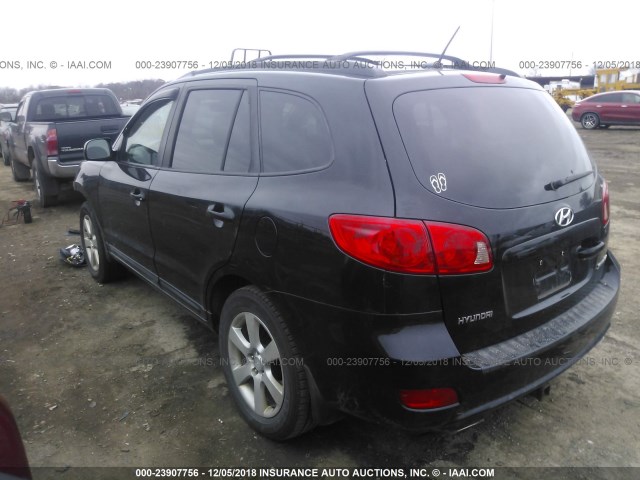 5NMSH13E57H084101 - 2007 HYUNDAI SANTA FE SE/LIMITED BLACK photo 3