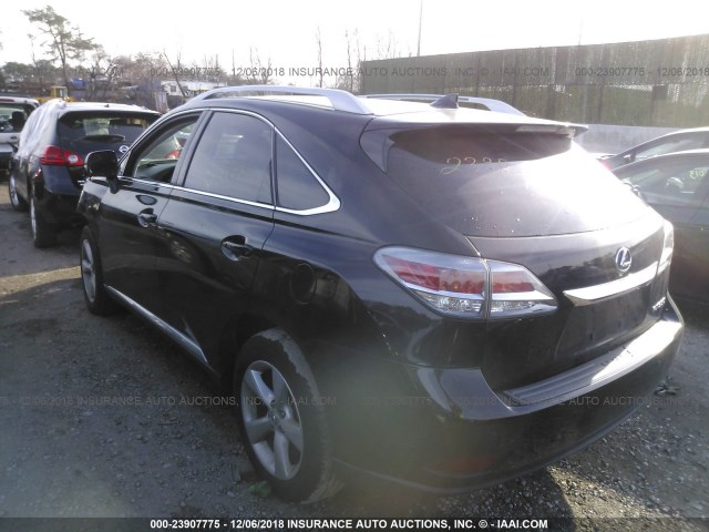 2T2BK1BA2FC309459 - 2015 LEXUS RX 350/BASE/F SPORT BLUE photo 3