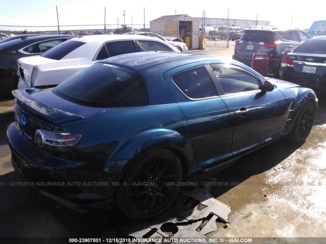 JM1FE173660202853 - 2006 MAZDA RX8 BLUE photo 4