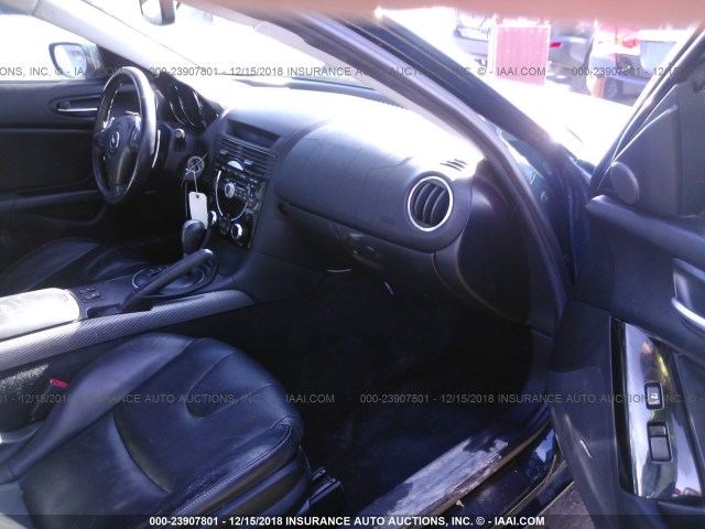 JM1FE173660202853 - 2006 MAZDA RX8 BLUE photo 5