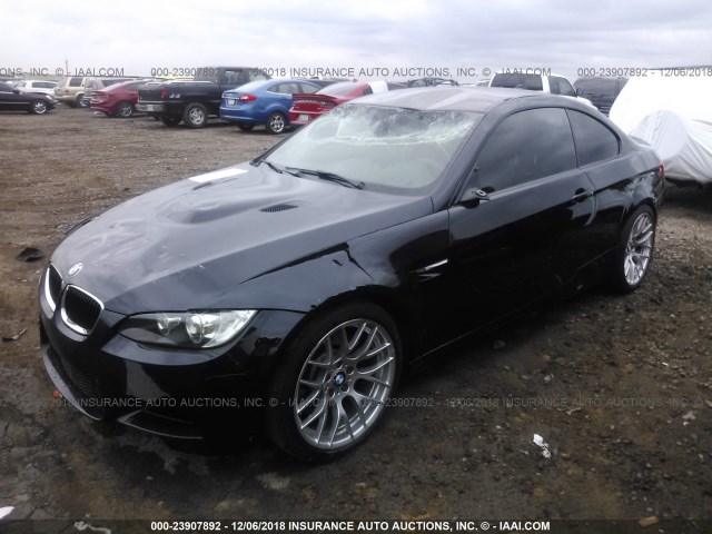 WBSKG9C58BE368327 - 2011 BMW M3 BLACK photo 2