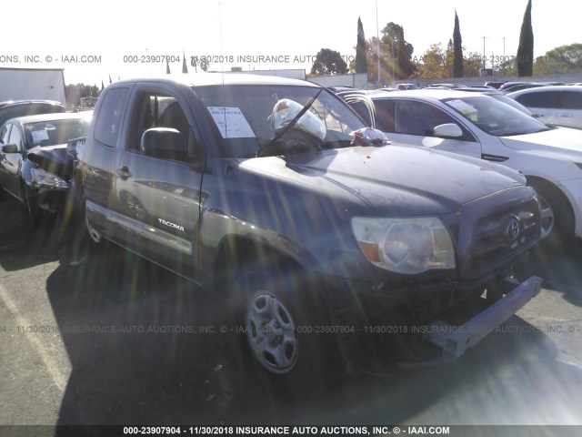 5TETX22NX9Z647046 - 2009 TOYOTA TACOMA ACCESS CAB ნაცრისფერი ფოტო 1