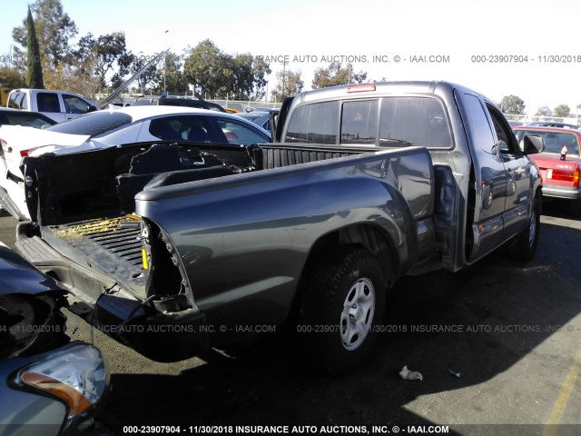5TETX22NX9Z647046 - 2009 TOYOTA TACOMA ACCESS CAB ნაცრისფერი ფოტო 4