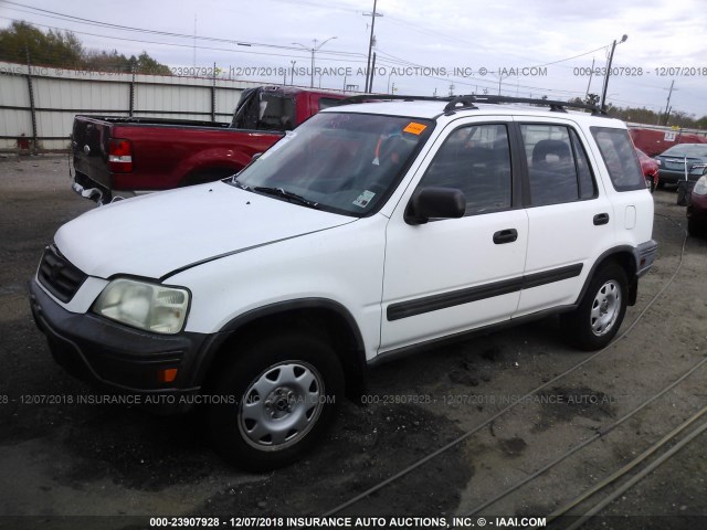 JHLRD2843YS000754 - 2000 HONDA CR-V LX WHITE photo 2