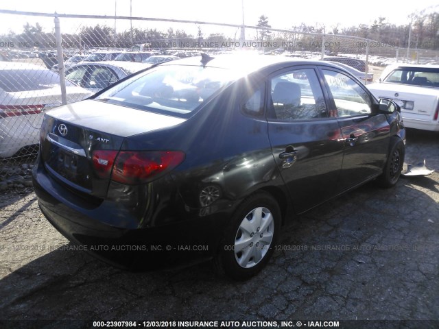 KMHDU4AD9AU990537 - 2010 HYUNDAI ELANTRA BLUE/GLS/SE BLACK photo 4