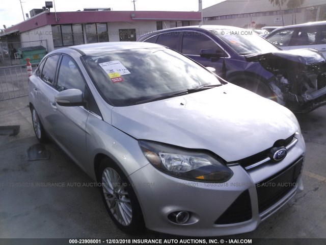 1FADP3J27EL229415 - 2014 FORD FOCUS TITANIUM SILVER photo 1