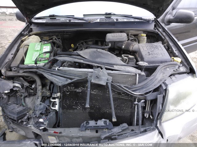 1J4GW48S54C380123 - 2004 JEEP GRAND CHEROKEE LAREDO/COLUMBIA/FREEDOM ნაცრისფერი ფოტო 10