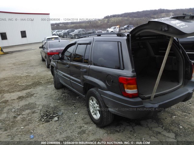 1J4GW48S54C380123 - 2004 JEEP GRAND CHEROKEE LAREDO/COLUMBIA/FREEDOM ნაცრისფერი ფოტო 3