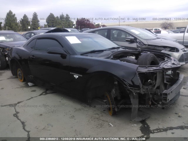 2G1FS1EW7E9177416 - 2014 CHEVROLET CAMARO SS BLACK photo 1