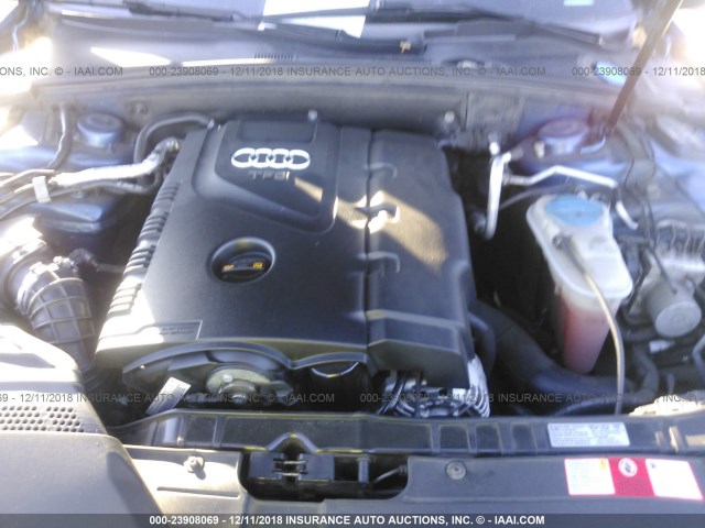 WAUBFAFL7AN019192 - 2010 AUDI A4 PREMIUM BLUE photo 10