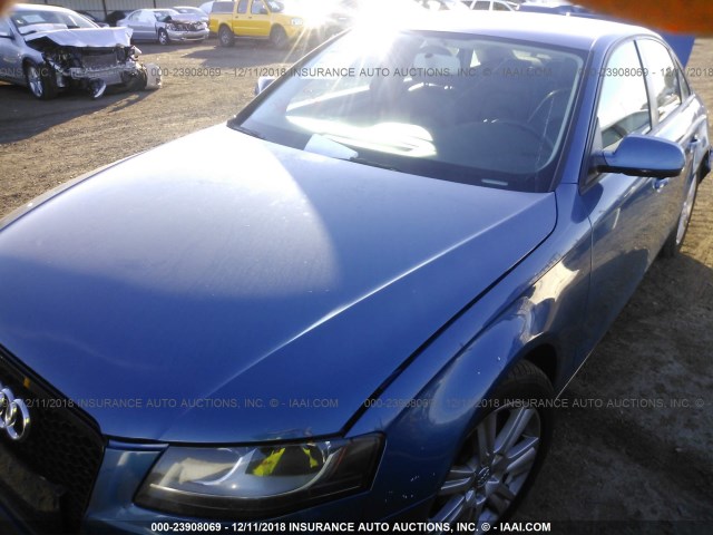 WAUBFAFL7AN019192 - 2010 AUDI A4 PREMIUM BLUE photo 2