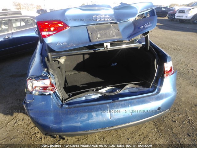 WAUBFAFL7AN019192 - 2010 AUDI A4 PREMIUM BLUE photo 6