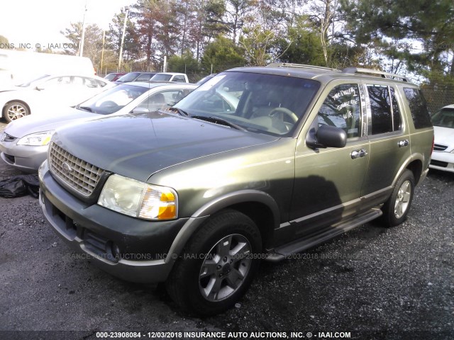 1FMZU64K93UA54805 - 2003 FORD EXPLORER EDDIE BAUER GREEN photo 2