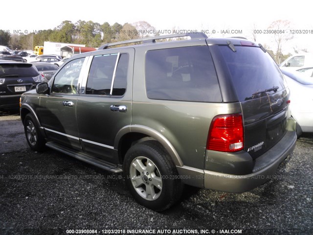 1FMZU64K93UA54805 - 2003 FORD EXPLORER EDDIE BAUER GREEN photo 3