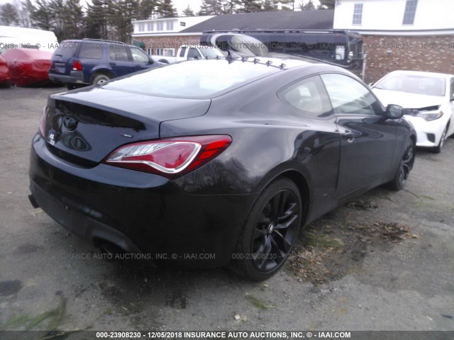 KMHHT6KD6EU117770 - 2014 HYUNDAI GENESIS COUPE 2.0T BLACK photo 4