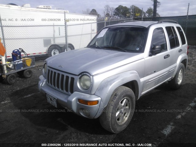 1J4GK58K62W123677 - 2002 JEEP LIBERTY LIMITED GRAY photo 2