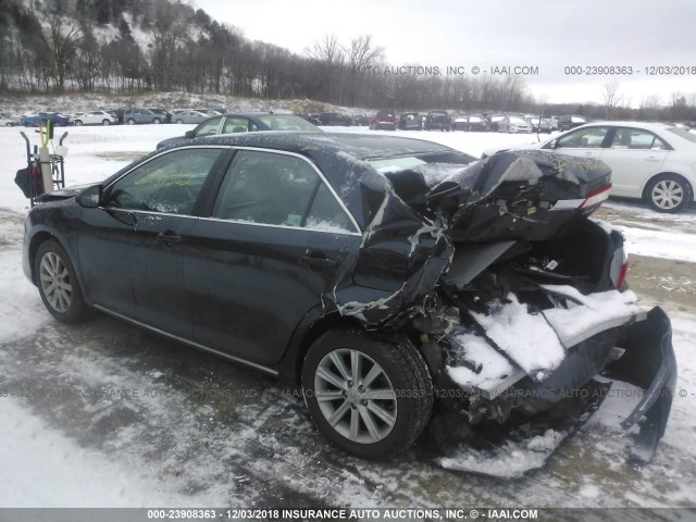 4T4BF1FK0DR285241 - 2013 TOYOTA CAMRY L/SE/LE/XLE 深蓝色 照片 3