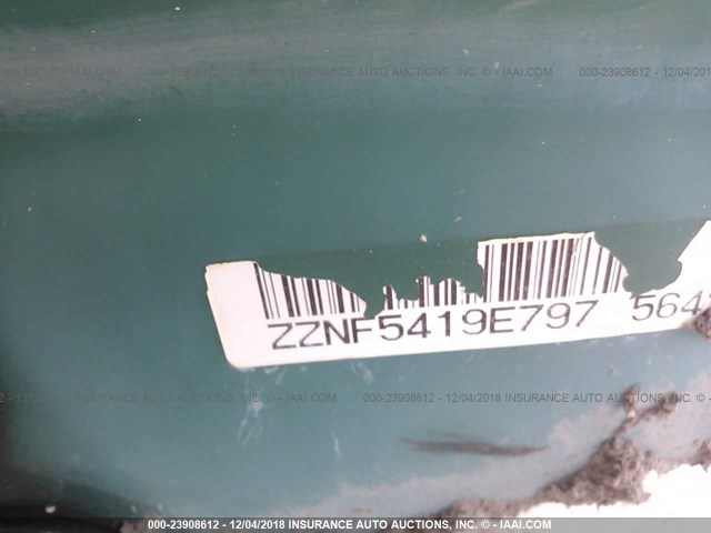 ZZNF5419E797 - 1997 SEADOO GTX  GREEN photo 9